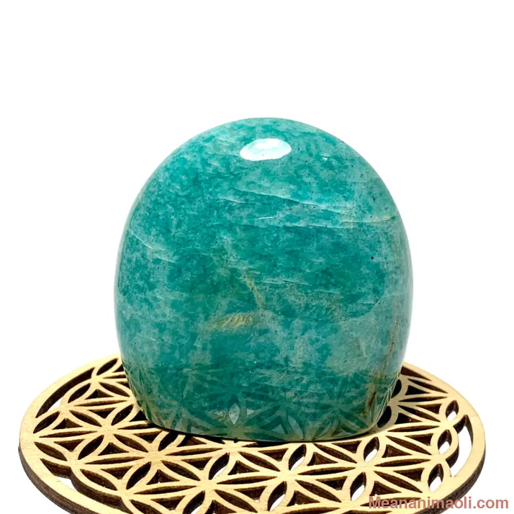 Bloc d’Amazonite naturel 175 g de Madagascar, pierre d’apaisement et communication