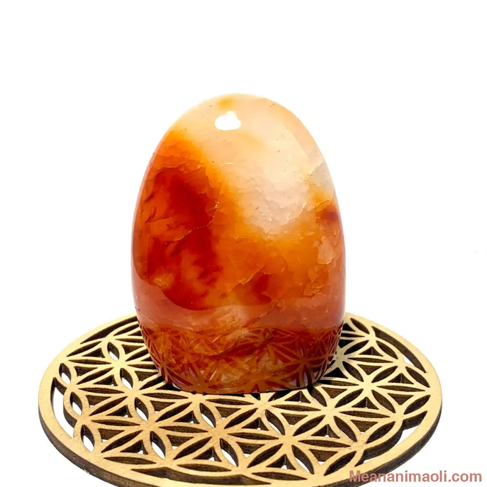 Bloc de Cornaline naturelle 156 g de Madagascar, pierre d’énergie et vitalité