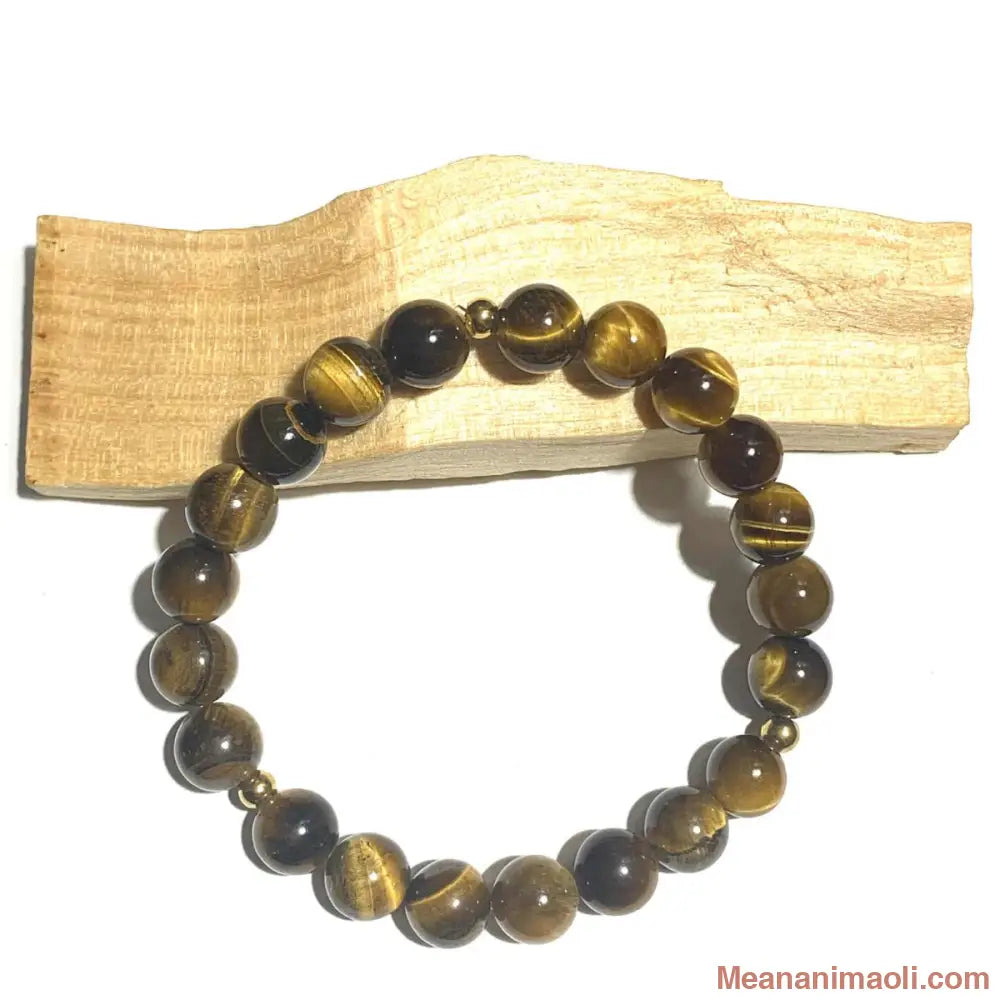 Bracelet Œil de Tigre 8mm – Protection Confiance en Soi & Courage Bracelet Œil de Tigre 8mm – Protection Confiance en