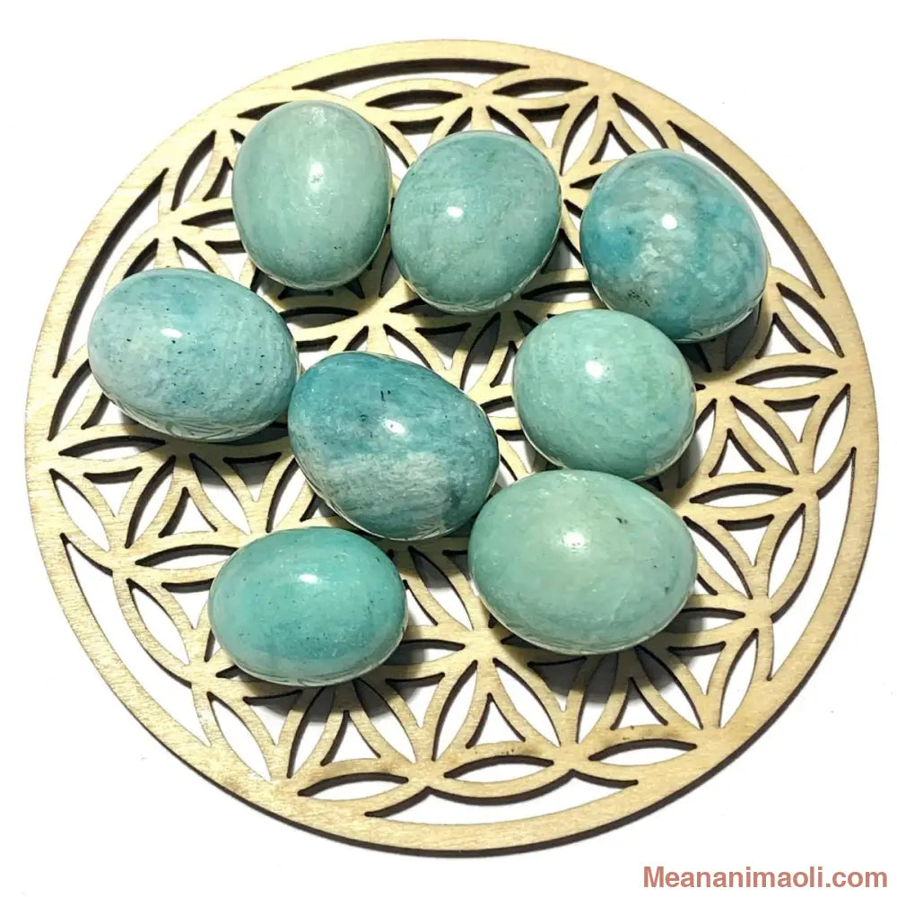 Pierre roulée en amazonite naturelle – apaisement, harmonie et sérénité