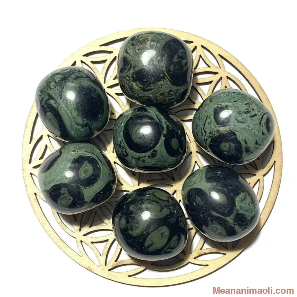 Pierre roulée en jaspe Kambaba naturelle – sérénité, ancrage et équilibre