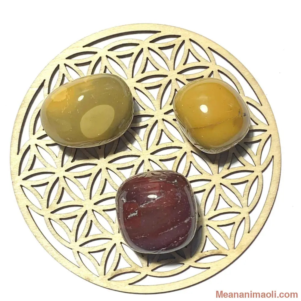 Pierre roulée en jaspe mokaïte naturelle – énergie, ancrage et vitalité