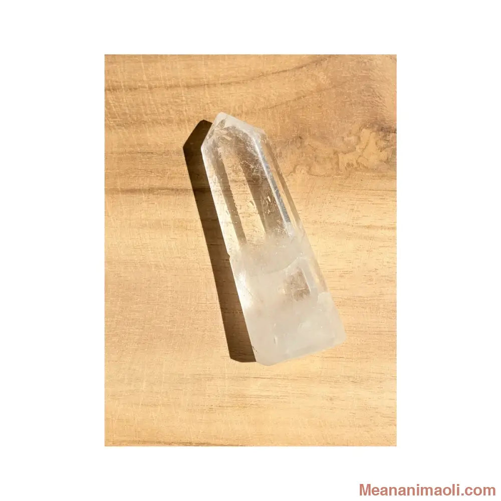 Pierre naturelle de Cristal de Roche en pointe, Madagascar, 5cm, 25g - MEANANIMAOLI