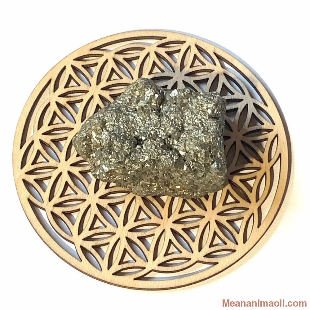 Pyrite brute naturelle du Pérou, 120 g, pierre de protection et de vitalité