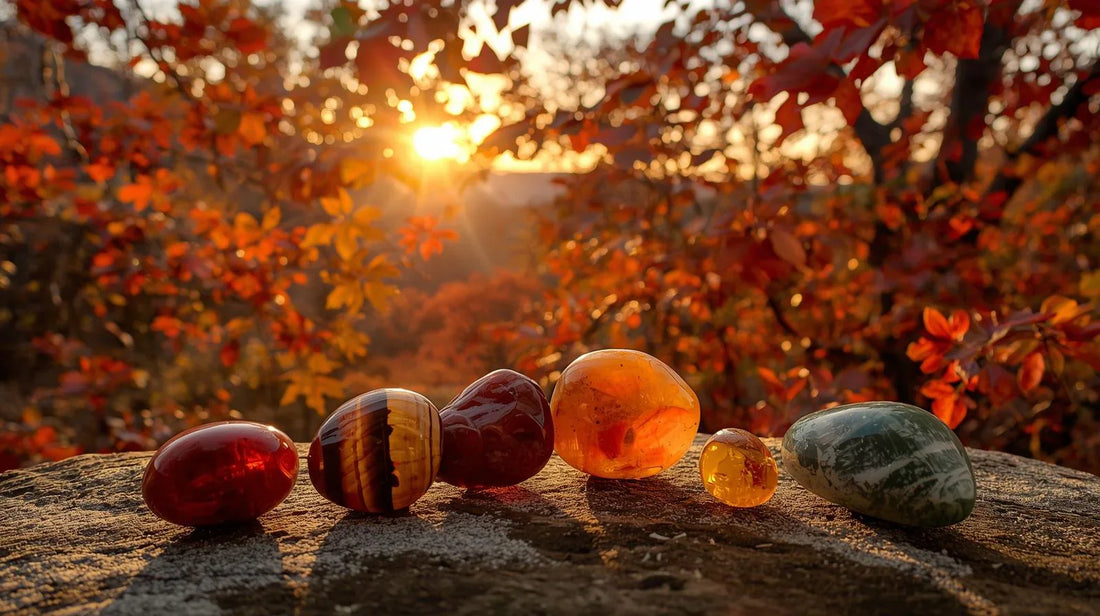 Les pierres d’automne : énergie, chaleur et ancrage pour traverser la saison