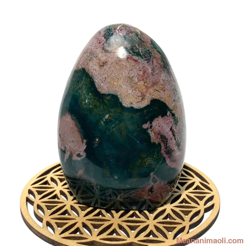 Bloc de Jaspe Océan naturel 300 g de Madagascar – pierre pour sérénité et apaisement émotionnel