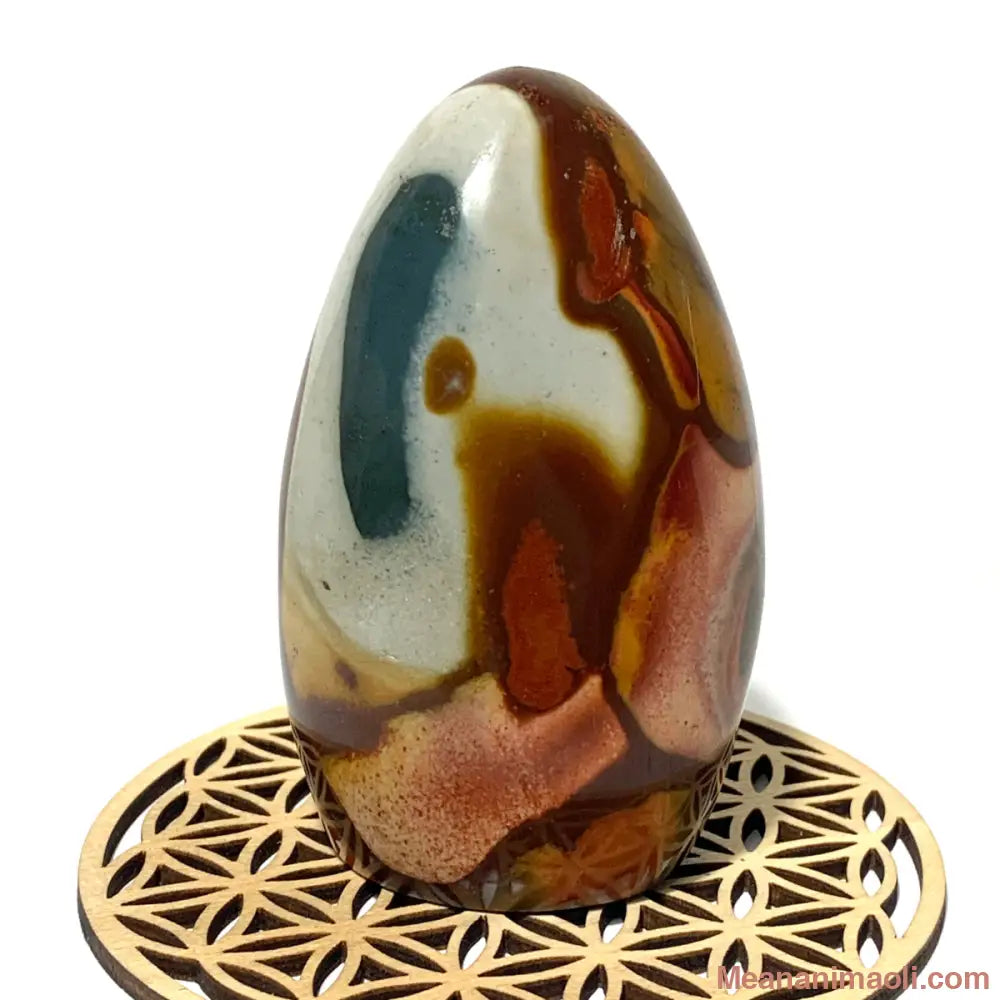 Bloc de Jaspe Polychrome naturel 280 g de Madagascar – pierre d’ancrage, de force et de stabilité