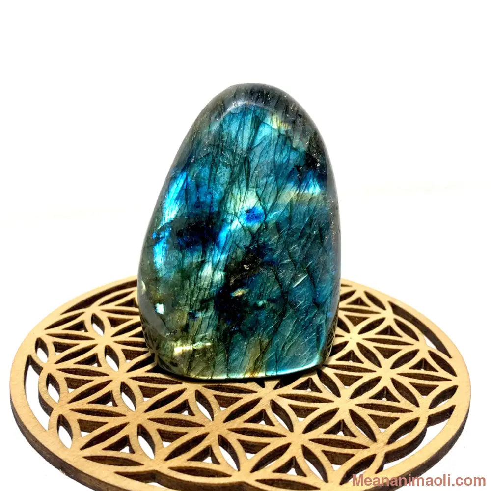 Bloc de Labradorite 120 g – pierre naturelle protectrice et intuitive de Madagascar