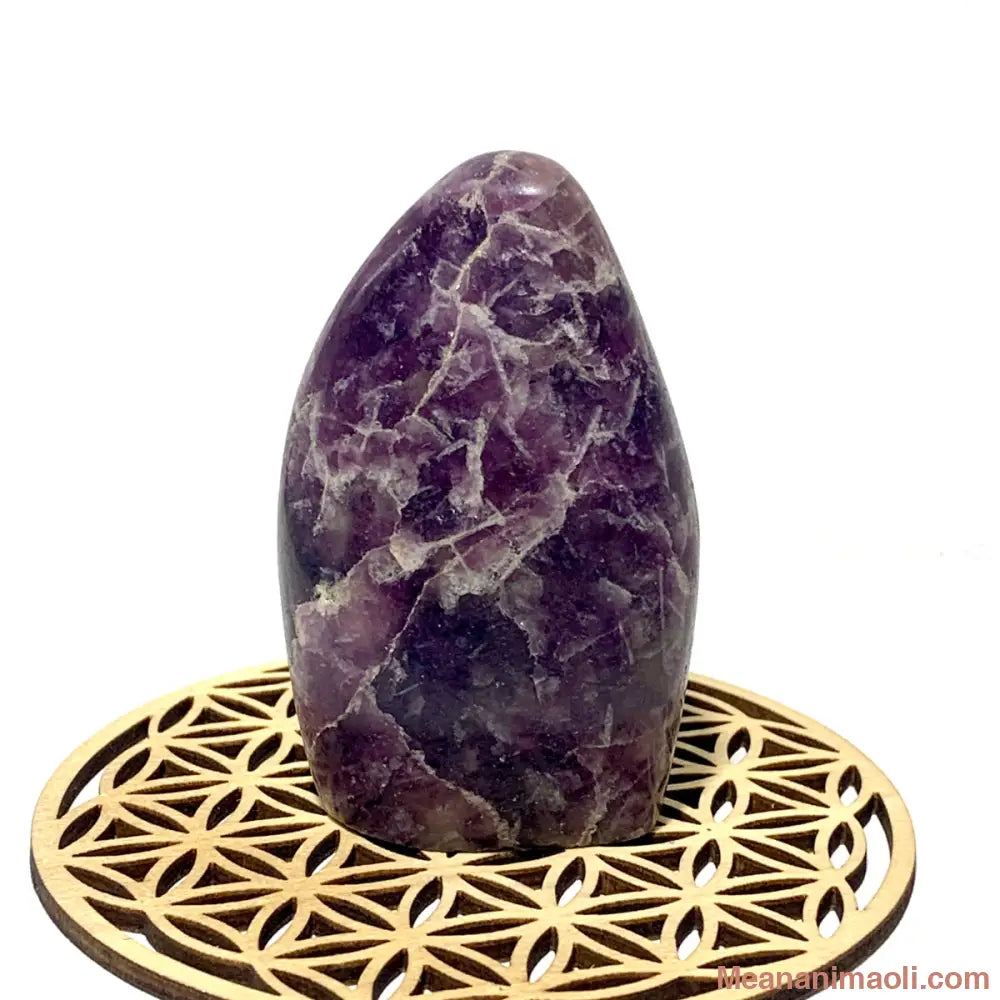 Bloc de Lépidolite naturelle 135 g de Madagascar, pierre de calme intérieur et d’équilibre émotionnel