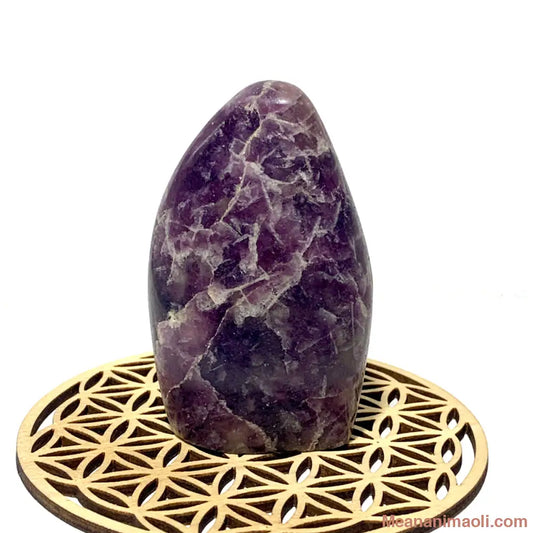 Bloc de Lépidolite naturelle 135 g de Madagascar, pierre de calme intérieur et d’équilibre émotionnel