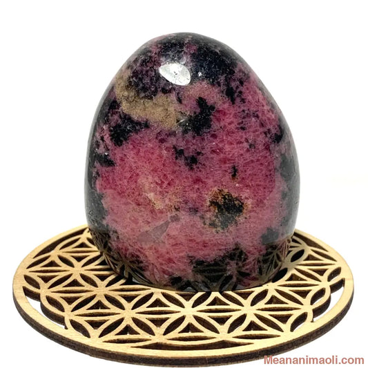 Bloc de Rhodonite naturelle 390 g – pierre de guérison émotionnelle et amour de soi