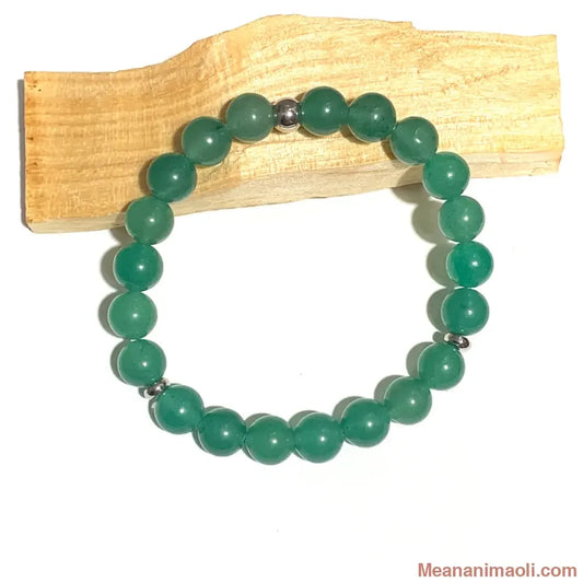 Bracelet aventurine verte 8 mm – pierre naturelle de chance et d’équilibre