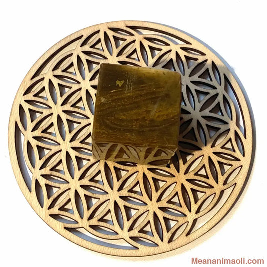 Cube en œil de tigre naturel 74 g d’Afrique du Sud, pierre de confiance et de protection