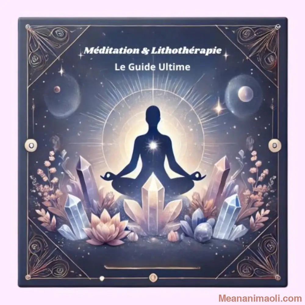 E-book pratique sur la méditation et la lithothérapie, pour découvrir l'harmonie intérieure grâce aux pierres et aux techniques de relaxation