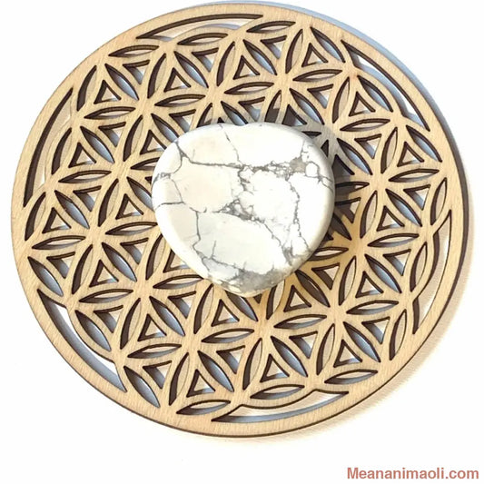 Pierre de soucis en howlite naturelle en forme de cœur, 20 g, des États-Unis