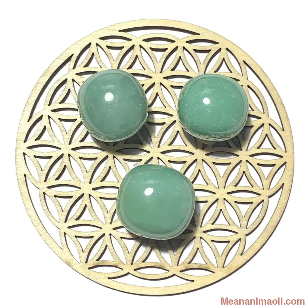 Pierre roulée en aventurine verte naturelle – chance, équilibre et sérénité