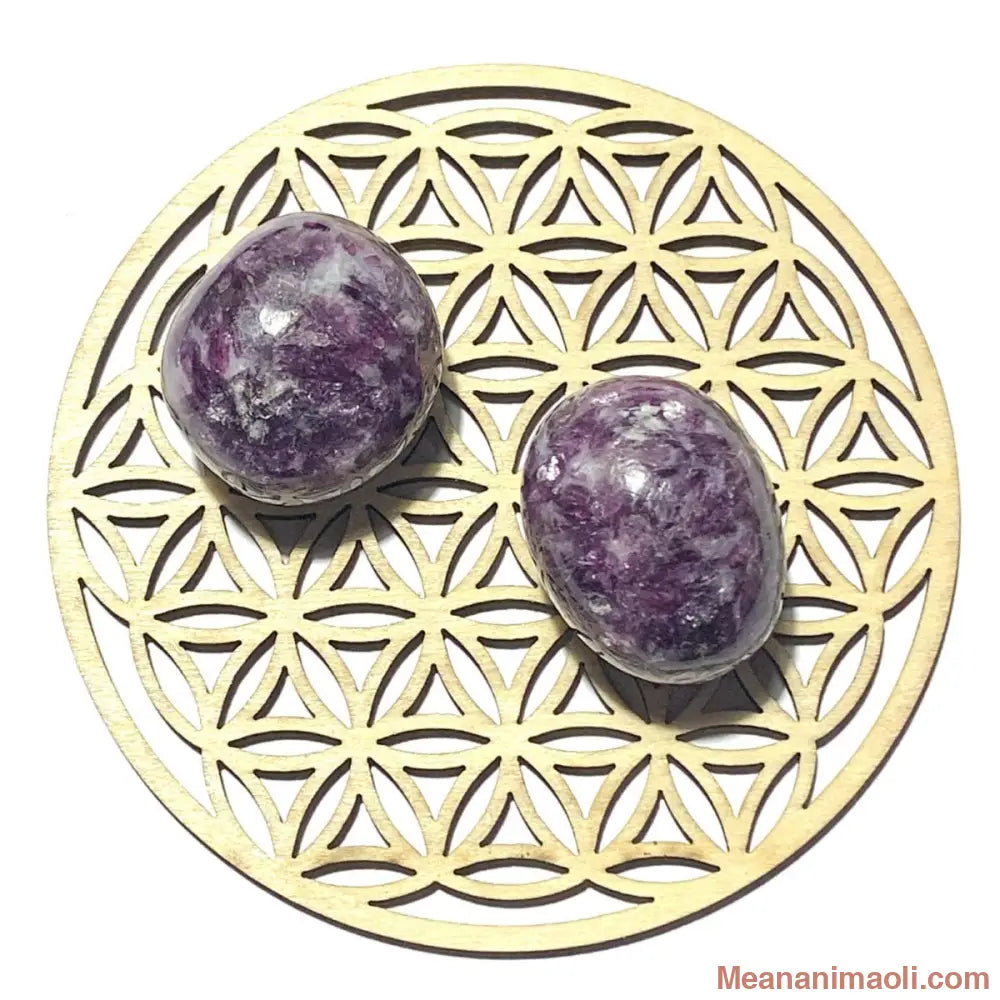 Pierre roulée en lépidolite naturelle – sérénité, équilibre émotionnel et apaisement