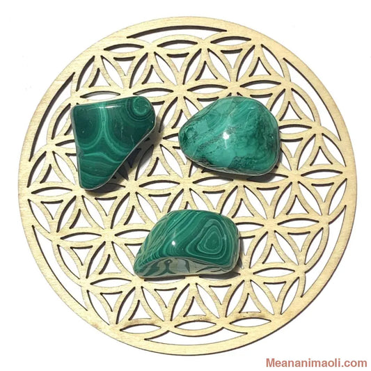 Pierre roulée en malachite naturelle – protection, énergie positive et équilibre