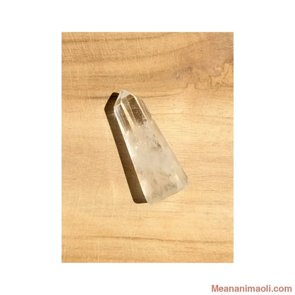 Pointe polie en Cristal de Roche naturel (Madagascar), 4.5cm, 15g - MEANANIMAOLI