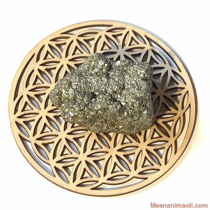 Pyrite brute naturelle du Pérou, 120 g, pierre de protection et de vitalité